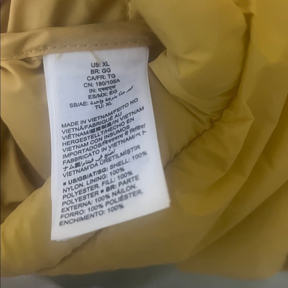 Amazon Essentials Yellow Puffer Hooded Jacket – Women’s XL - Picture 6 of 8